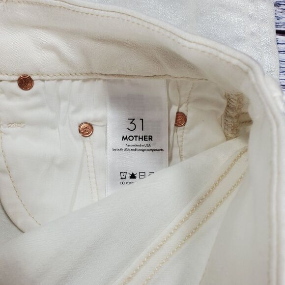 Mother High Waisted Looker Ankle Silver Linings Jeans Women's Size 31 - Picture 8 of 10